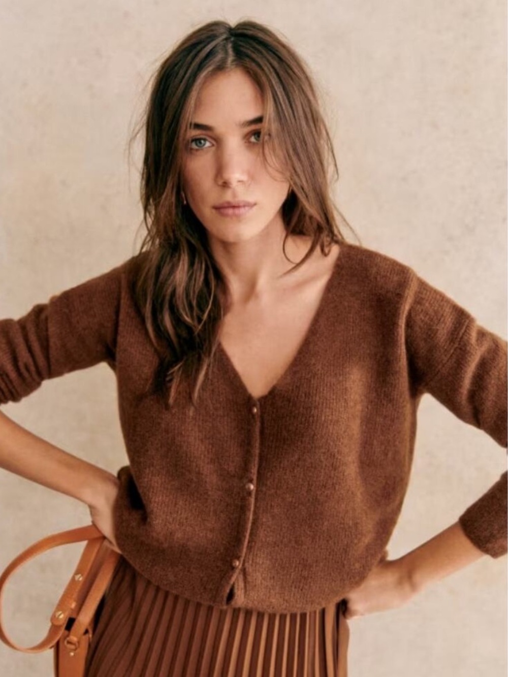 Sezane Barry Jumper in Moka, S